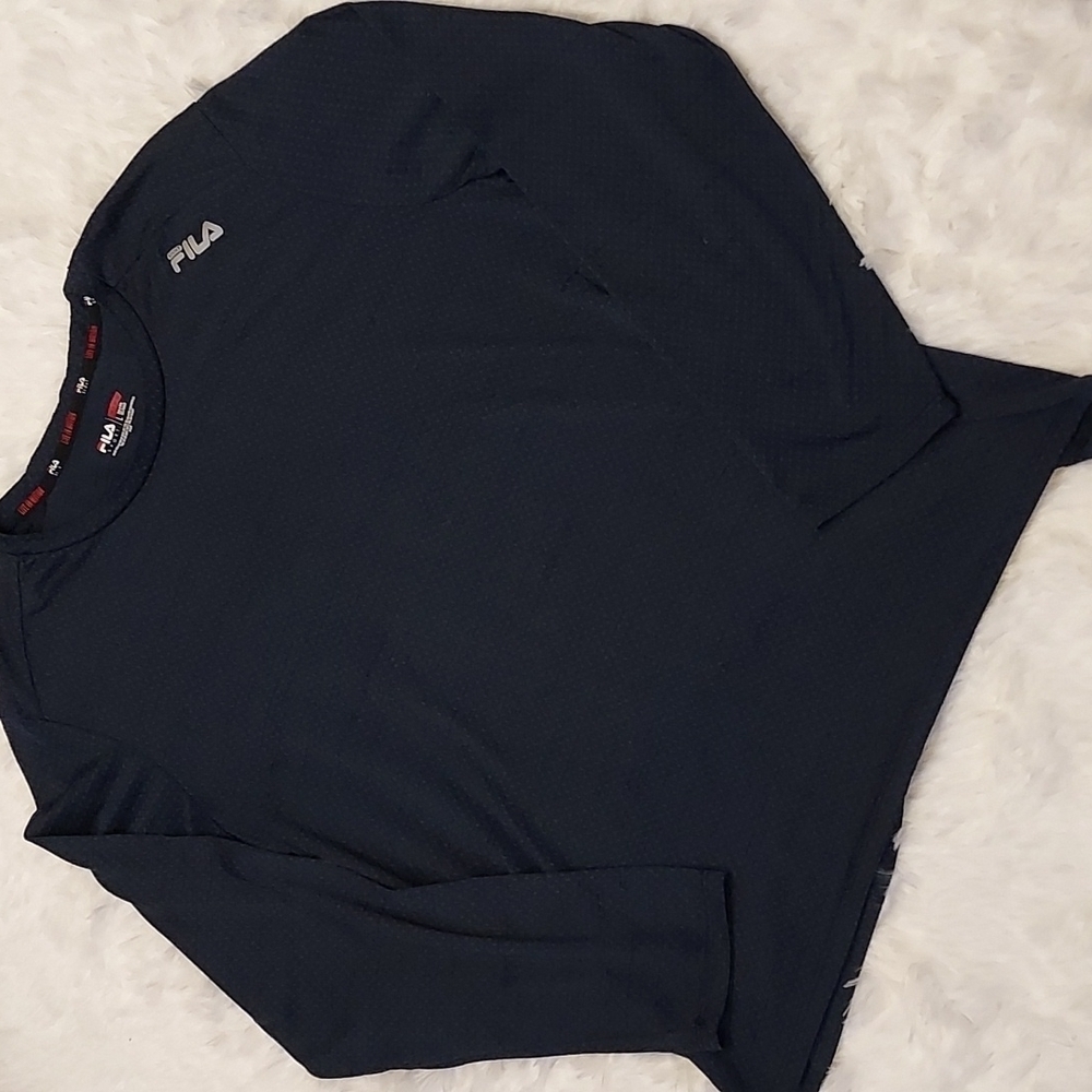 FILA sport blue long sleeved men's shirt size Large